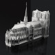 3D metal assembly model of Notre Dame Cathedral in Paris