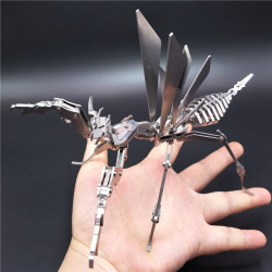 3D metal assembly model praying mantis beast