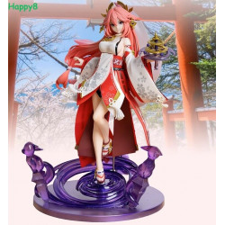 Anime Genshin Impact Yae Miko Girl Figure Statue Model Toy Decoration Gift 19cm