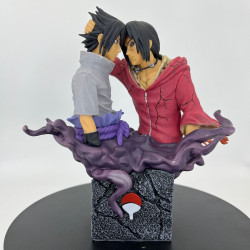 Naruto Sasuke Uchiha Itachi brothers settle boxed animation model decoration statues do wholesale by hand